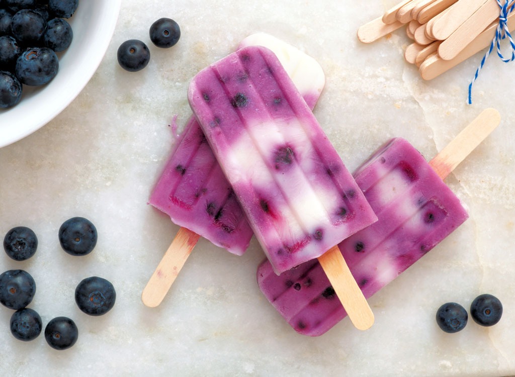 berries cream ice pop