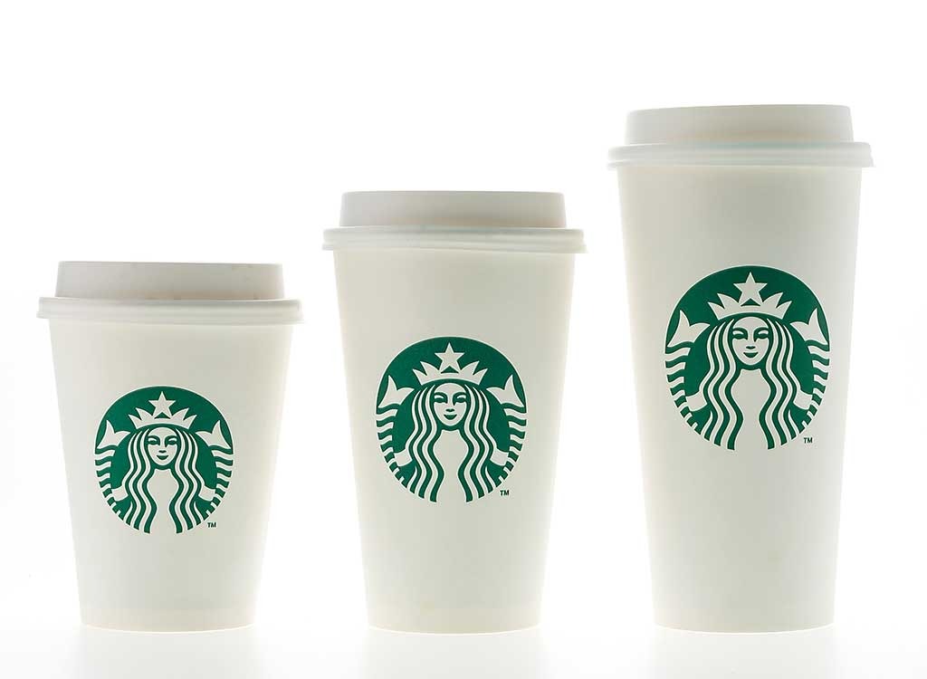 starbucks cup sizes