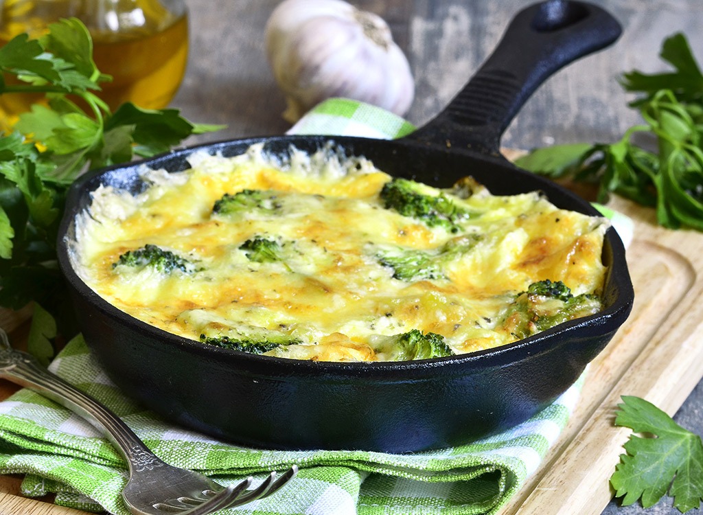 Broccoli omelet skillet