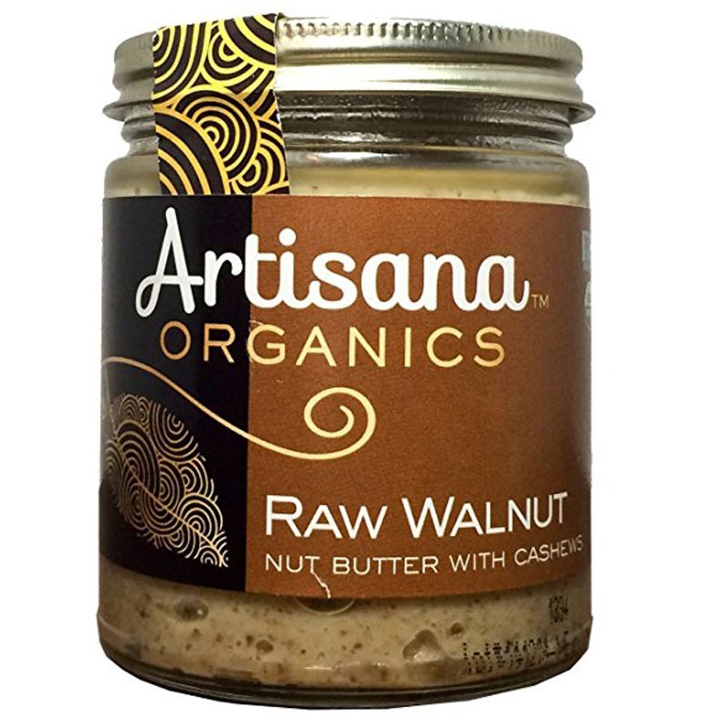 artisana 100% organic raw walnut butter with cashews