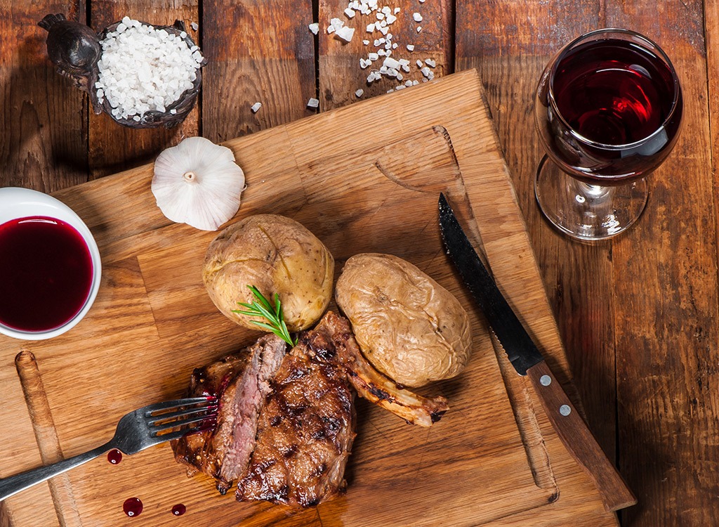 steak potato dinner