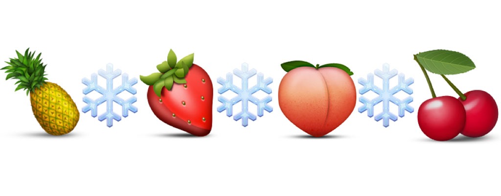 Emoji health questions frozen fruit