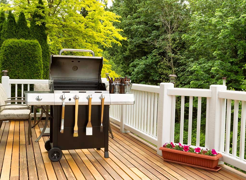 grill on patio