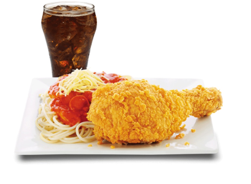 mcdonalds fried chicken and spaghetti
