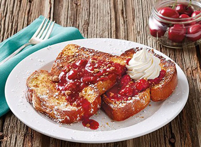 bob evans cherry  brioche french toast