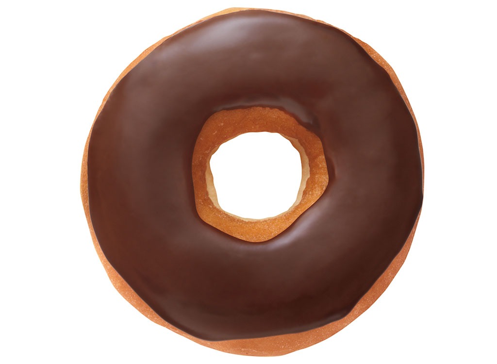 Chocolate Frosted Donut dunkin donuts