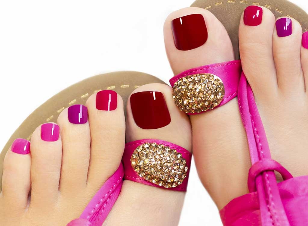 manicured toes