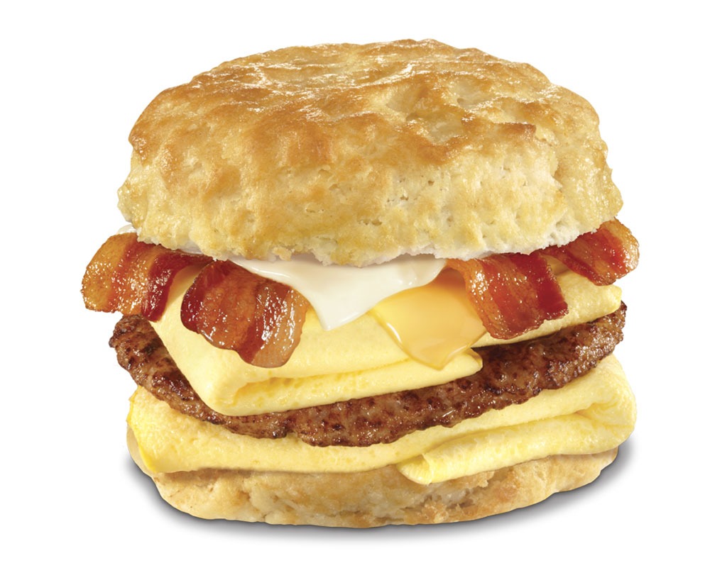 hardees bacon, egg and cheese biscuit