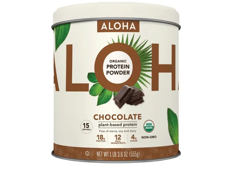 ALOHA Chocolate protein powder