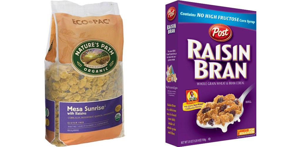 Which raisin bran is healthiest