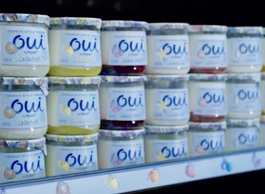 oui yoplait shelf