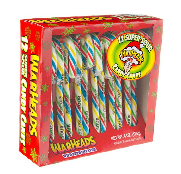 WARHEADS SUPER SOUR CANDY CANES