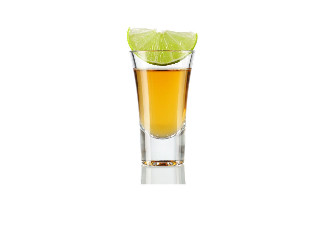 Tequila shot - healthy alcoholic drinks