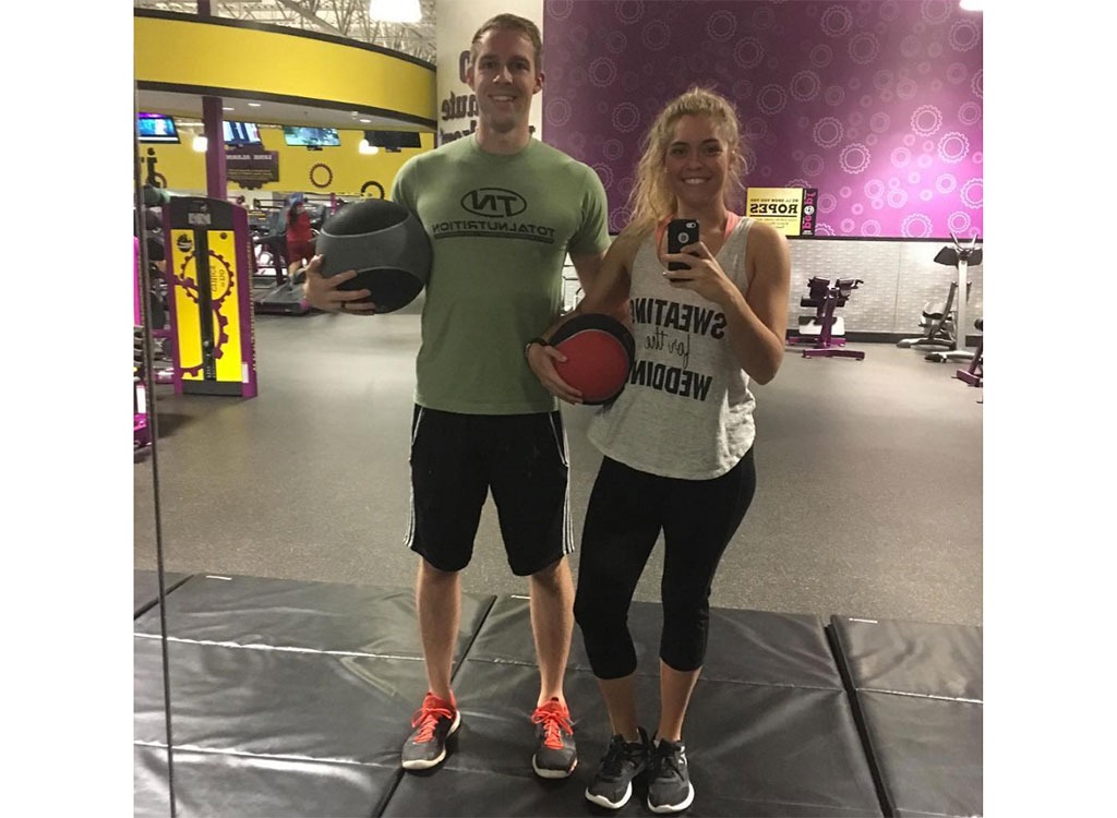 Haley J. Smith and workout buddy