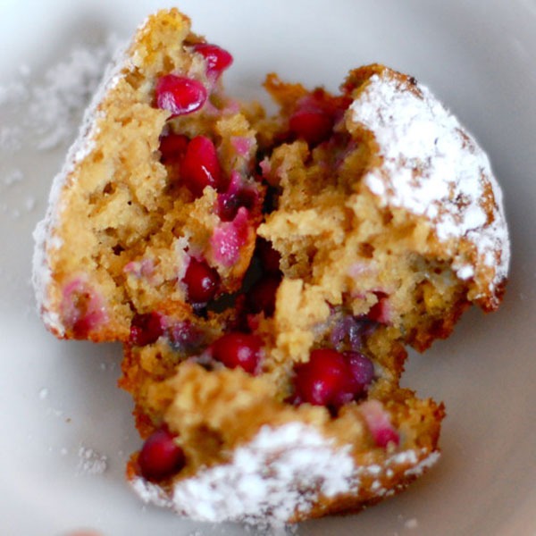 pomegranate orange muffins