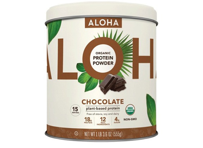 Aloha chocolate protein powder