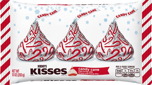 HERSHEYS CANDY CANE KISSES