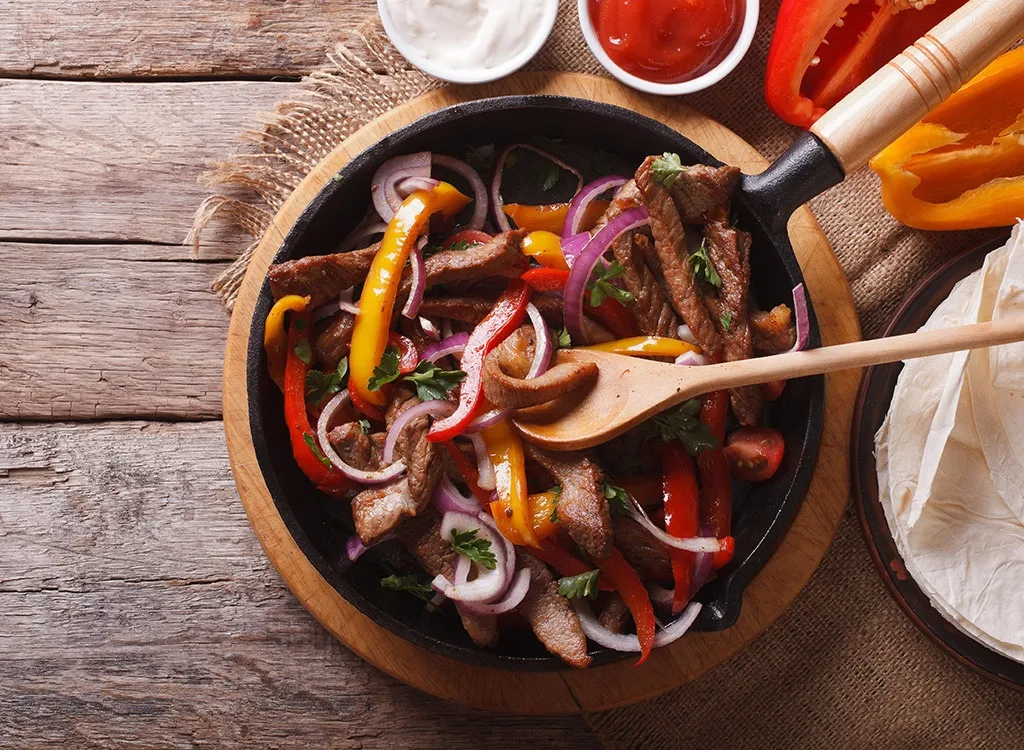 Steak fajitas