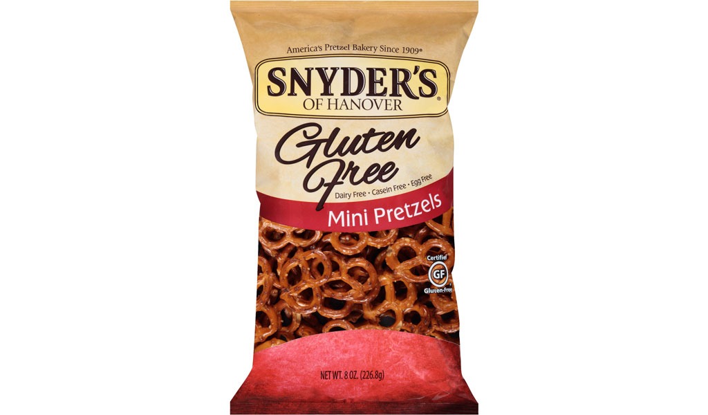 snyder's of hanover gluten free mini pretzels