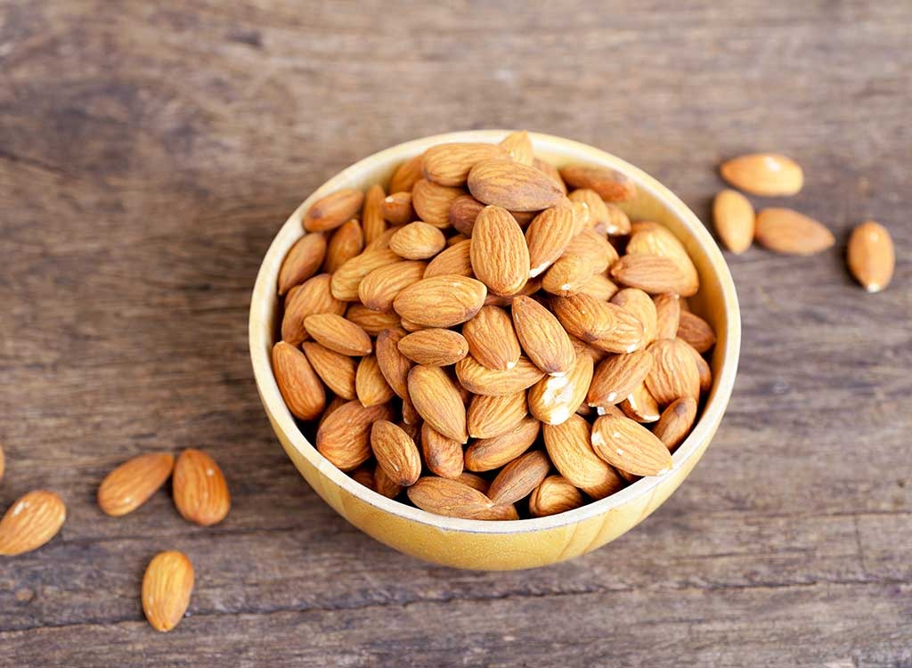 Raw almonds - foods for energy