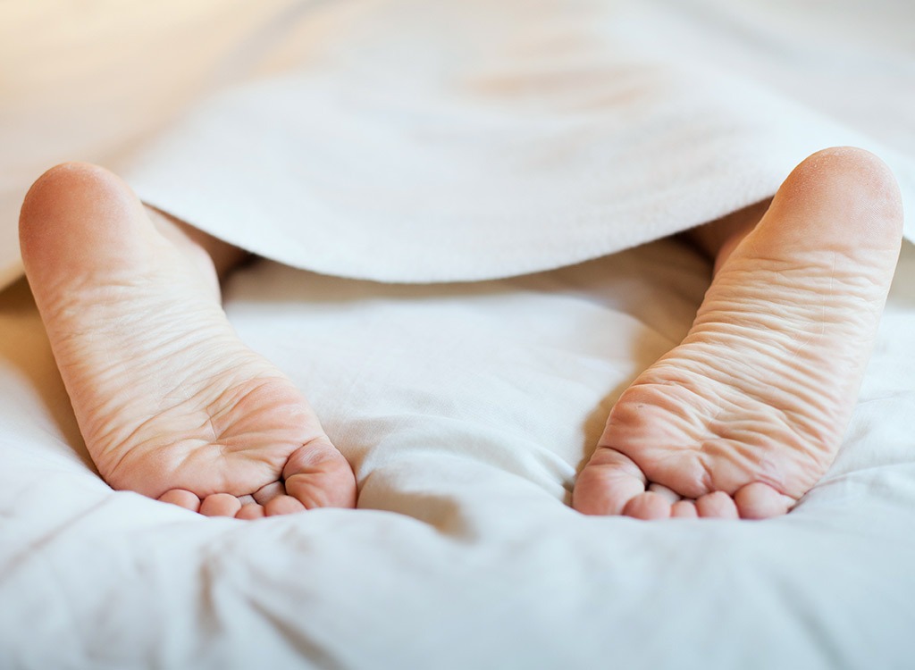 feet in bed