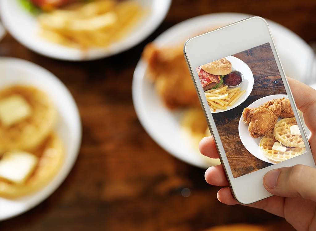 Taking picture of food