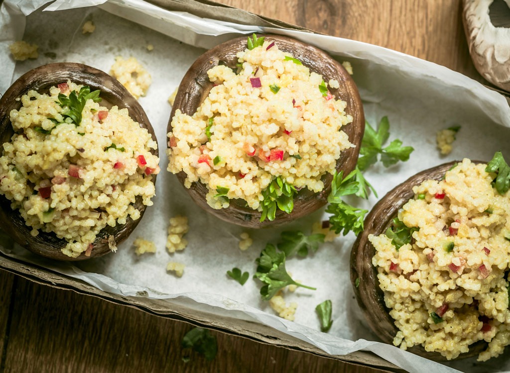 quinoa stuffed mushroom