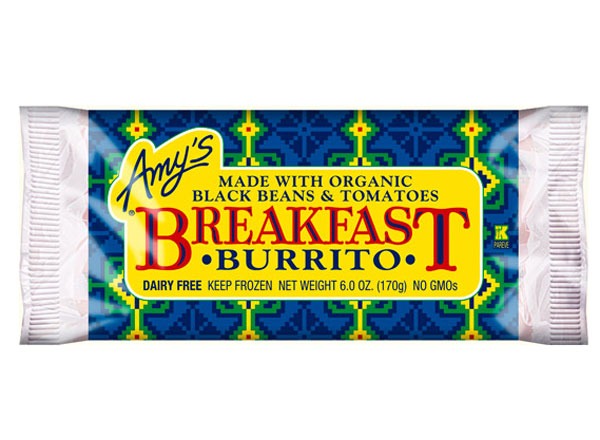 amy's black beans & tomatoes breakfast burrito