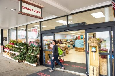 Trader joes entrance doors