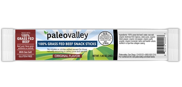 Paleovalley original beef sticks