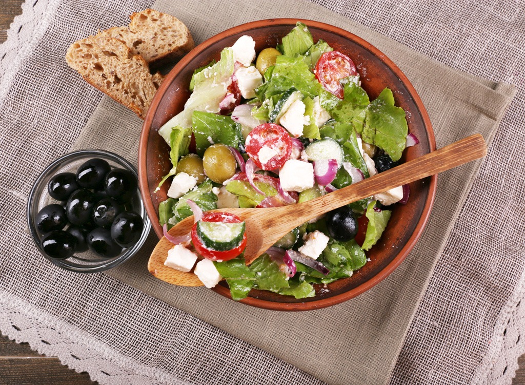 Save calories greek salad