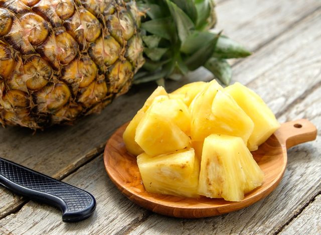 Sugary fruits ranked pineapple