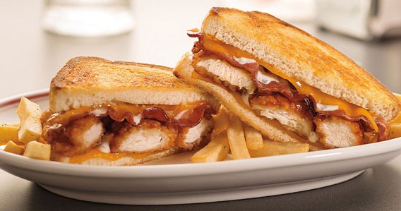 Friendly's Honey BBQ Chicken Supermelt