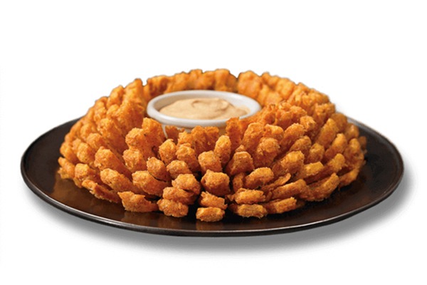 outback steak House:<br />bloomin ‘onion’></p>
<p><em>Nutrition: 1,954 calories, 155 g of fat, 56 g of saturated fat, 7.35 g of trans fat, 3,841 mg of sodium, 122 g of carbohydrates, 14 g of fiber, 18 g of sugar, 18 g of protein</em></p>
<p>Okay, so that’s 46 calories below the 2000 mark, but this is where we roll our eyes because 1954 is still terrifying.  This dough-coated bunch is the calorie equivalent of eating a medium-sized whole Pizza Hut pepperoni pizza, before your dinner!  Plus, it also provides two days of cholesterol-raising trans fats and enough sodium to keep your cardiologist awake at night.</p>
<p><strong>Eat this instead:</strong> Grilled Shrimp on the Barbie<br /><em>Nutrition: 582 Calories, 13g Saturated Fat, 0.25g Trans Fat, 1570mg Sodium, 43g Carbs, 2.5g Fiber, 2.6g Sugar, 34.4g Protein</em></p>
<p><img class=