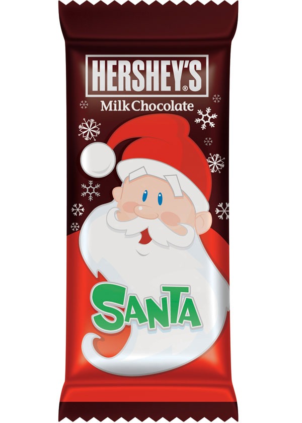 HERSHEYS MILK CHOCOLATE SANTAS