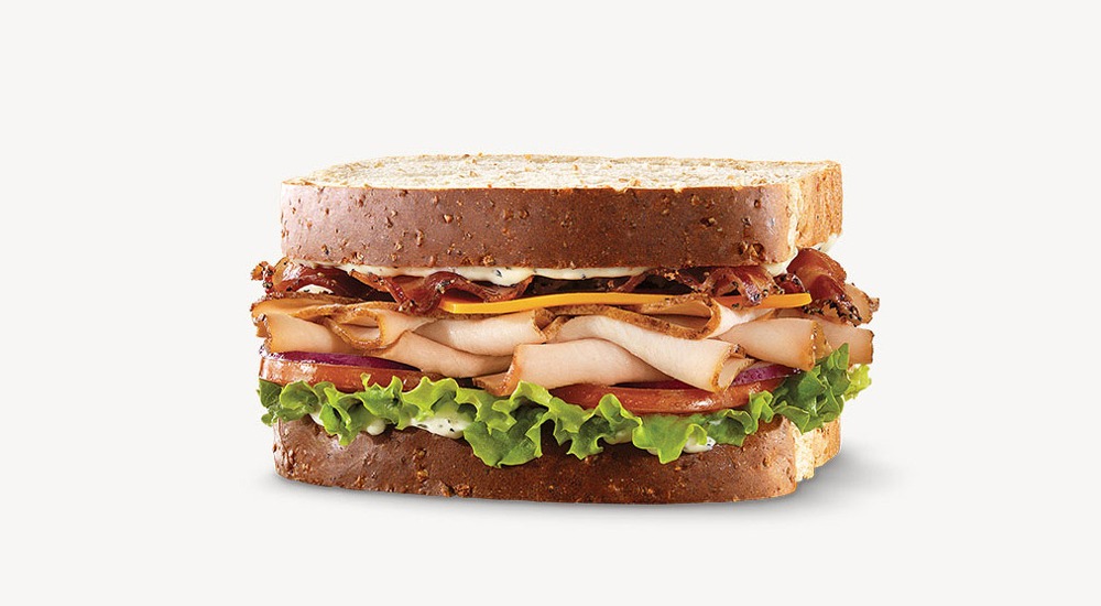 arbys roast turkey ranch bacon sandwich