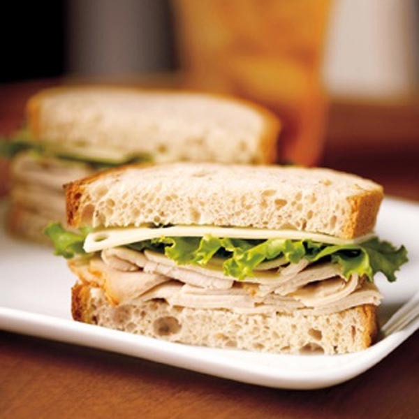 Smoked Turkey and Swiss Sandwich