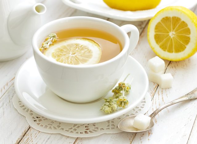 White tea lemon