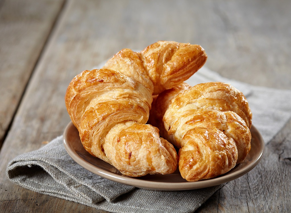 Flaky croissants