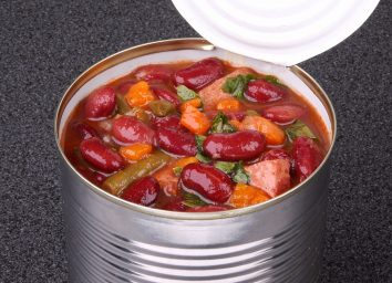 Canned soup