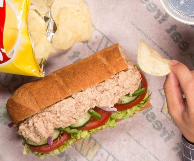 tuna sandwich at subway