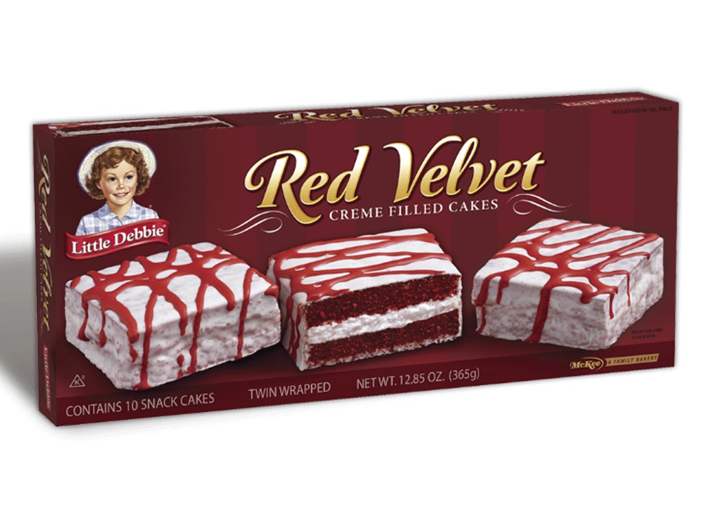 red velvet creme filled cakes