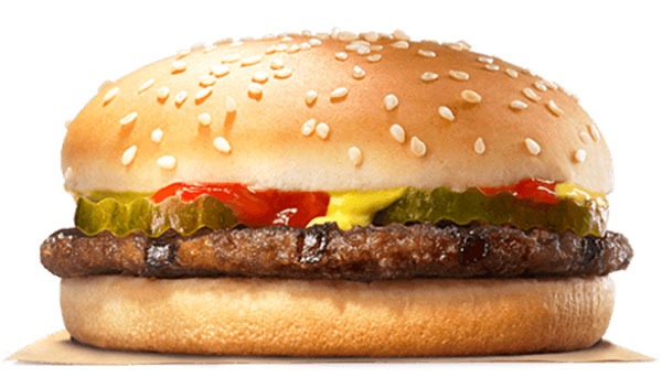 Burger king hamburger
