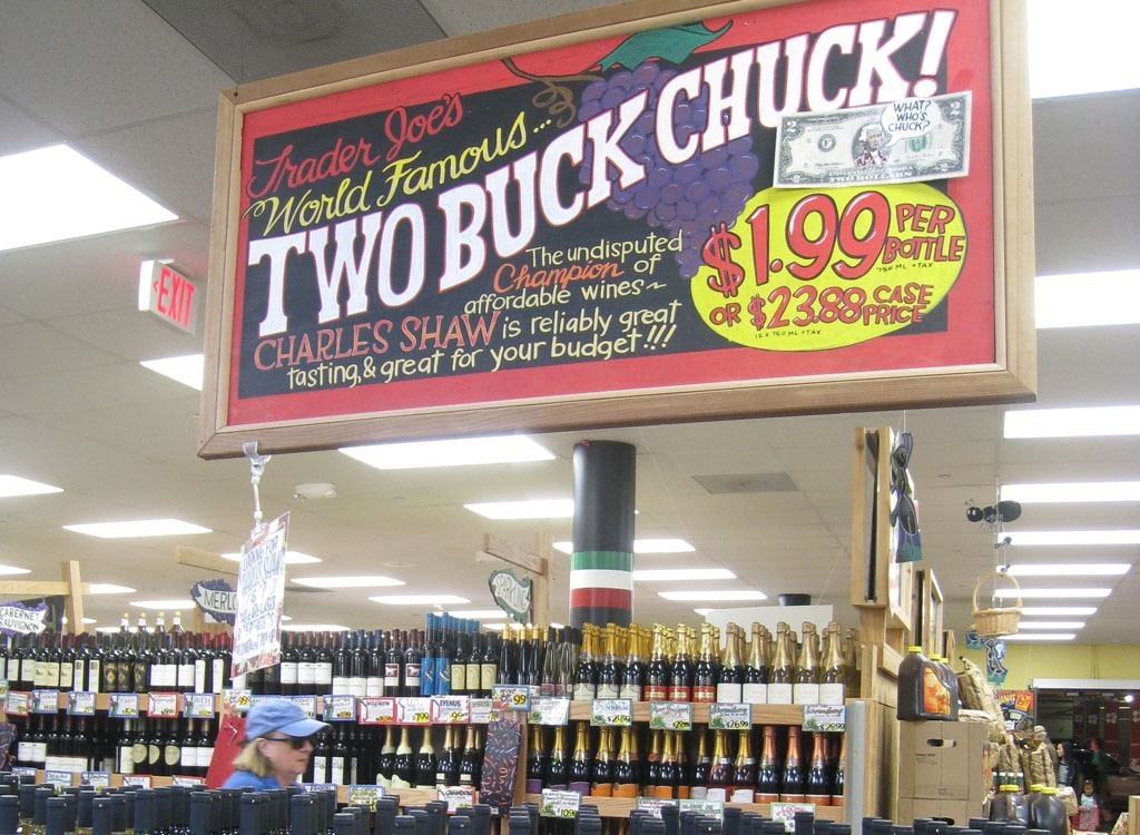 Great fast. Trader Joe's. 3 Buck Chuck. Traders Joe USA.