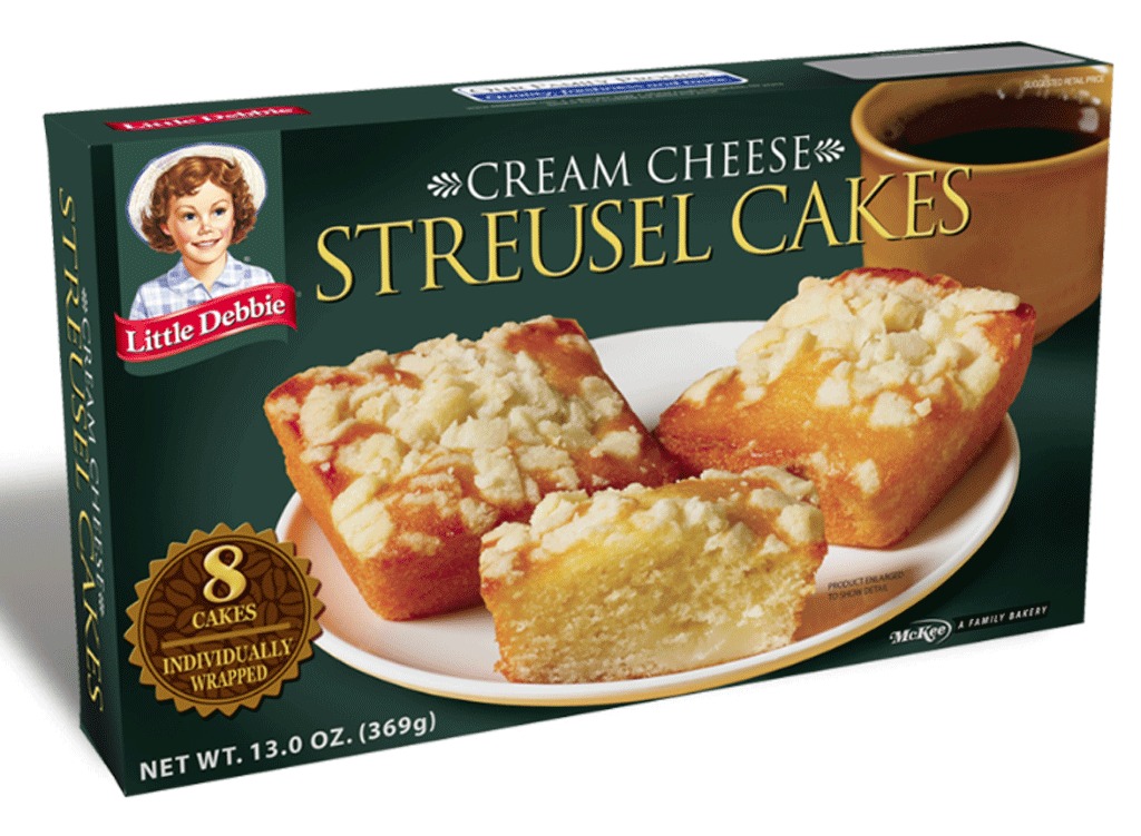 cream cheese streusel cakes