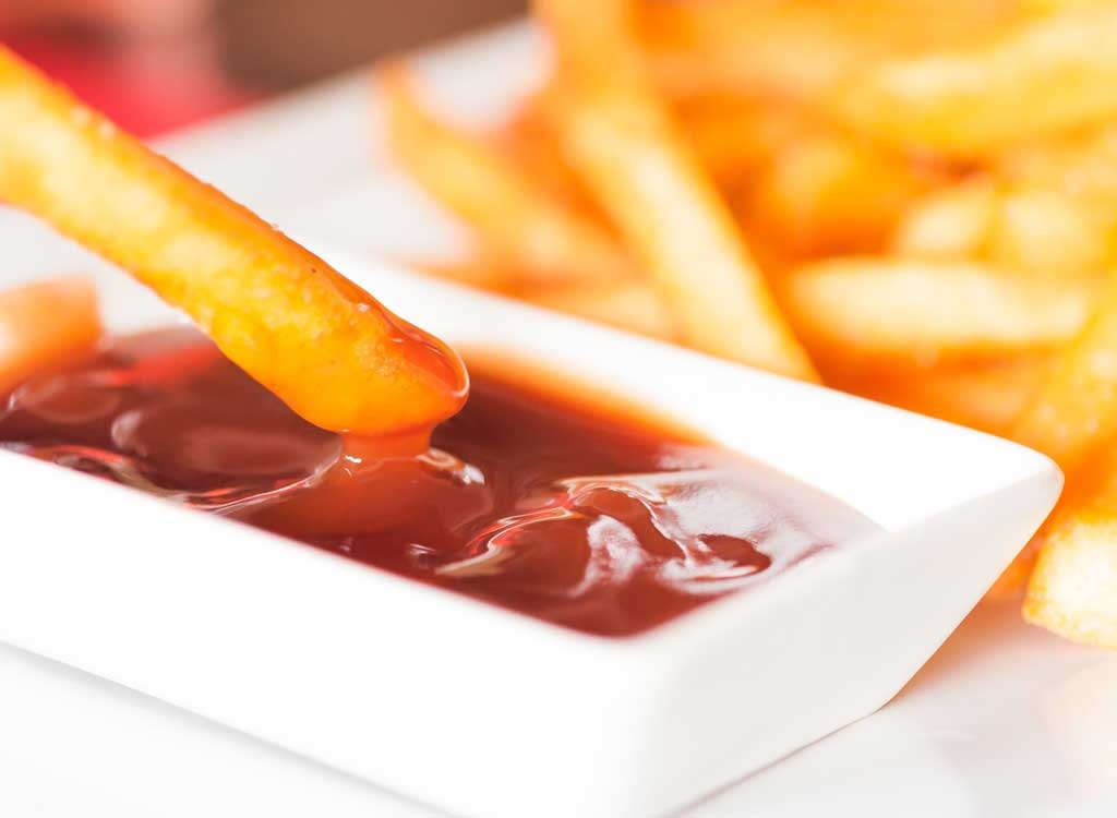 ketchup with french fry