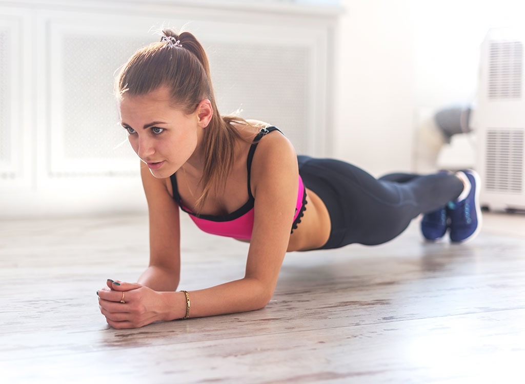 best exercises for beer belly low plank