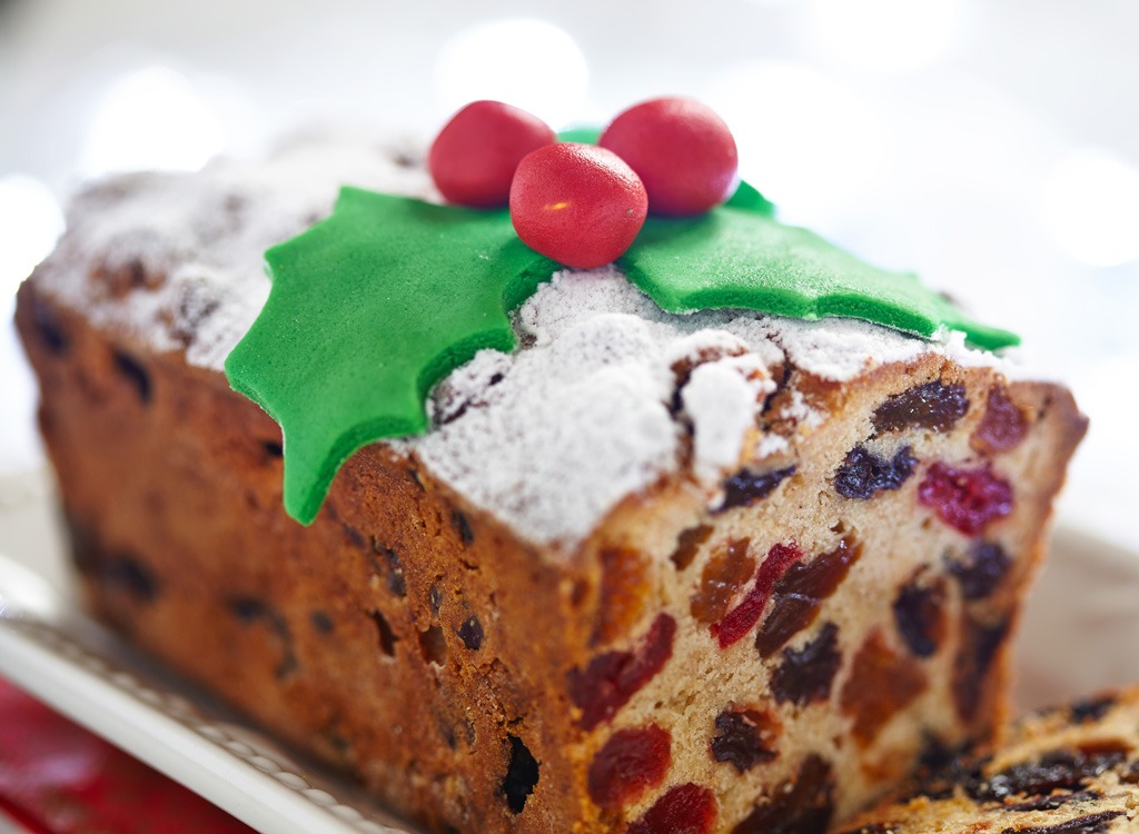 Holiday food fruit cake