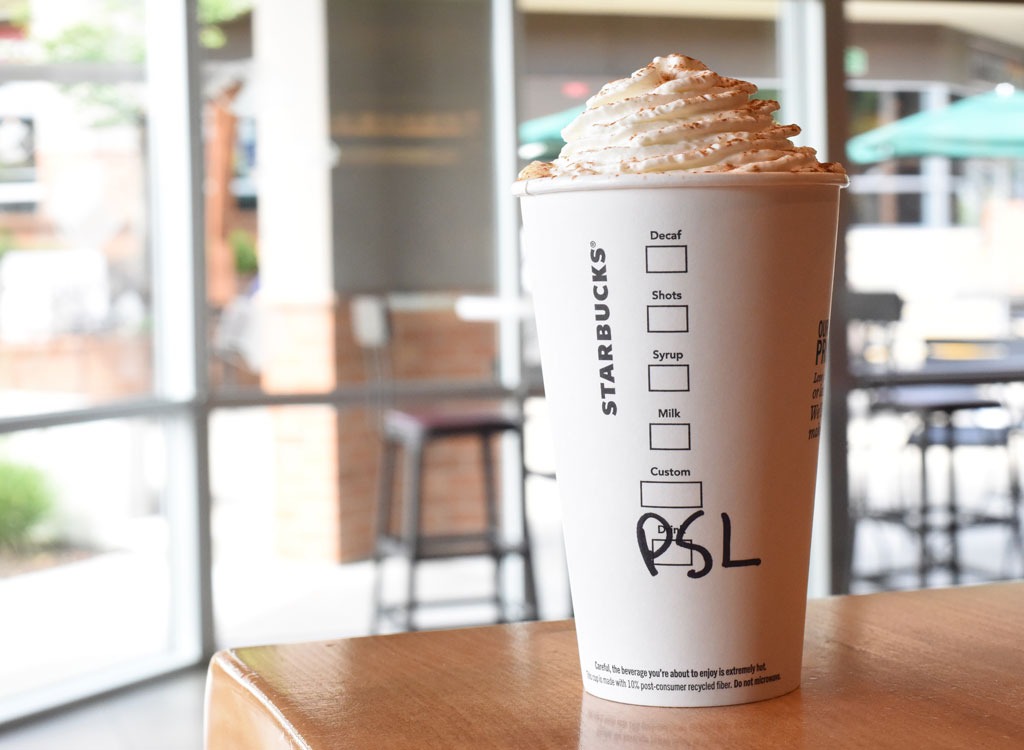 starbucks pumpkin spice latte