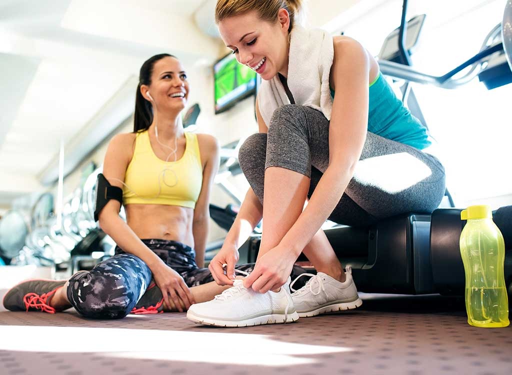 female friends at gym